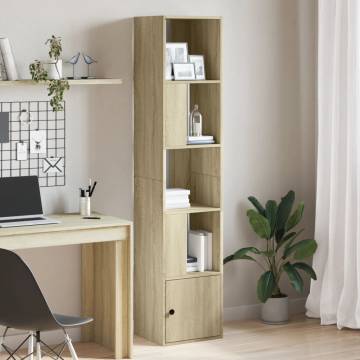  Bookcase Sonoma Oak 40x36x189 cm Engineered Wood