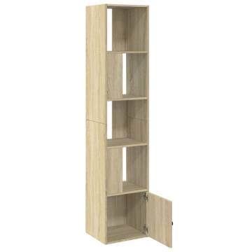  Bookcase Sonoma Oak 40x36x189 cm Engineered Wood