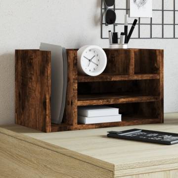  Desk Organiser Smoked Oak 44.5x24x25 cm Engineered wood