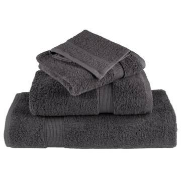  Premium Hand Towels SOLUND 50pcs Anthracite 50x100cm 600gsm