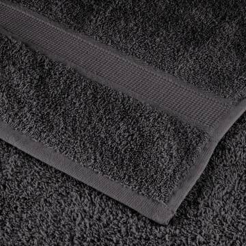  Premium Hand Towels SOLUND 50pcs Anthracite 50x100cm 600gsm