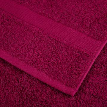  Premium Towels SOLUND 2pcs Bordeaux 100x200cm 600gsm