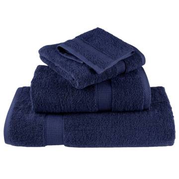  Premium Shower Towels SOLUND 4pcs Navy Blue 70x140cm 600gsm