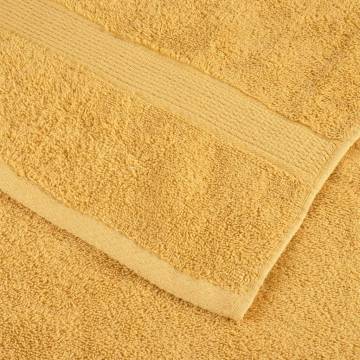  Premium Bath Towels SOLUND 10pcs Gold 100x150cm 600gsm