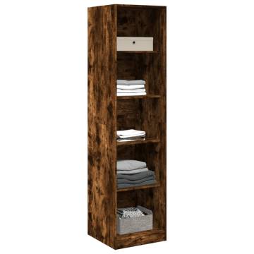  Wardrobe Smoked Oak 50x50x200 cm Engineered Wood