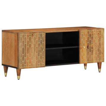  TV Cabinet 105x33x46 cm Solid Wood Mango