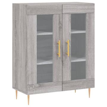  Highboard Grey Sonoma 69.5x34x180 cm Engineered Wood