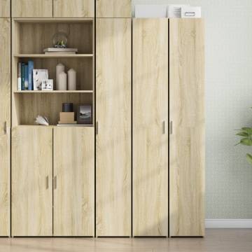  Highboard Sonoma Oak 30x42.5x185 cm Engineered Wood