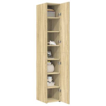  Highboard Sonoma Oak 30x42.5x185 cm Engineered Wood