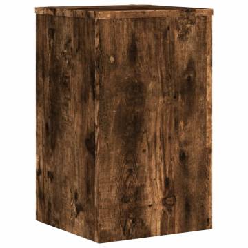  Plant Stands 2 pcs Smoked Oak 30x30x50 cm Engineered wood