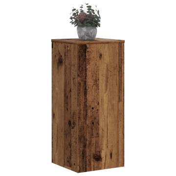  Plant Stands 2 pcs Old Wood 30x30x70 cm Engineered wood