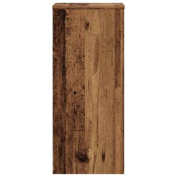  Plant Stands 2 pcs Old Wood 30x30x70 cm Engineered wood