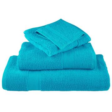  Premium Shower Towels SOLUND 10 pcs Turquoise 70x140 cm 600 gsm