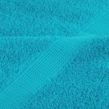  Premium Shower Towels SOLUND 10 pcs Turquoise 70x140 cm 600 gsm