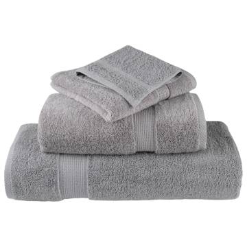  Premium Towels SOLUND 10pcs Grey 100x200cm 600gsm