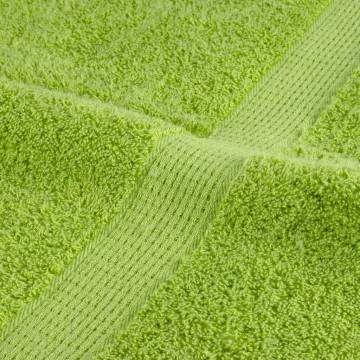  Premium Towels SOLUND 10 pcs Apple Green 100x200 cm 600 gsm