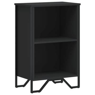  Bookcase Black 50x31x74.5 cm Engineered Wood