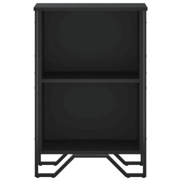  Bookcase Black 50x31x74.5 cm Engineered Wood