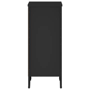  Bookcase Black 50x31x74.5 cm Engineered Wood