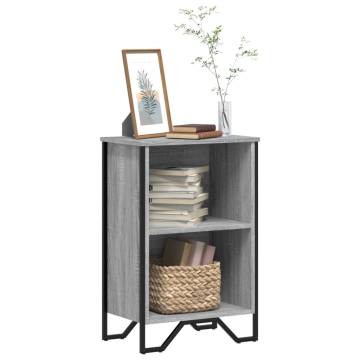  Bookcase Grey Sonoma 50x31x74.5 cm Engineered Wood