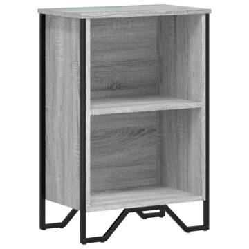  Bookcase Grey Sonoma 50x31x74.5 cm Engineered Wood