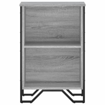  Bookcase Grey Sonoma 50x31x74.5 cm Engineered Wood