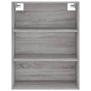  Highboard Grey Sonoma 69.5x34x180 cm Engineered Wood