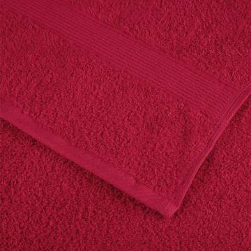  Premium Towels SOLUND 4 pcs Red 100x200 cm 600 gsm