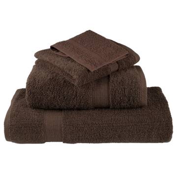  Premium Sauna Towels SOLUND 4pcs Brown 80x200cm 600gsm