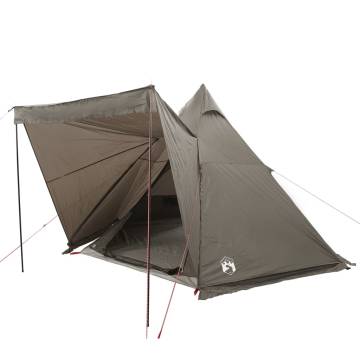  Family Tent Tipi 6-Person Brown Waterproof