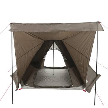  Family Tent Tipi 6-Person Brown Waterproof