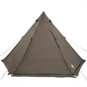  Family Tent Tipi 6-Person Brown Waterproof