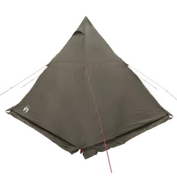  Family Tent Tipi 6-Person Brown Waterproof