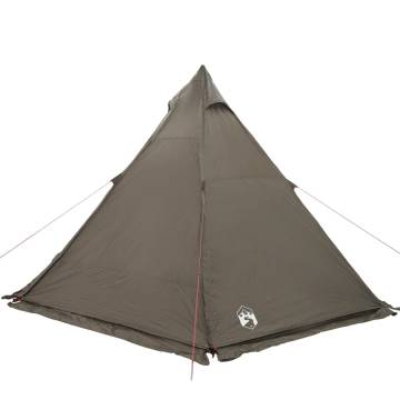  Family Tent Tipi 6-Person Brown Waterproof