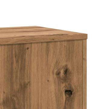  Plant Stands 2 pcs Artisian Oak 33x33x100 cm Engineered Wood