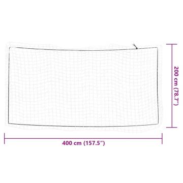  Trailer Net with Elastic Rope White 4x2 m PP