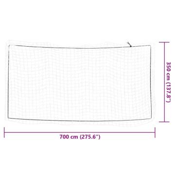  Trailer Net with Elastic Rope White 7x3.5 m PP