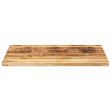  Table Top 70x50x2.5 cm Rectangular Solid Wood Rough Mango