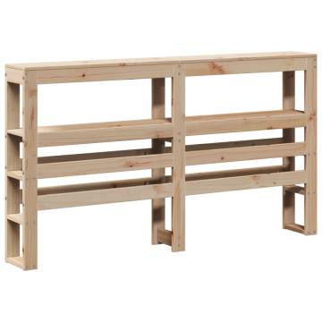  Bed Frame with Headboard 120x190 cm Small Double Solid Wood Pine