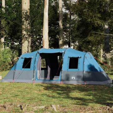  Family Tent Tunnel 6-Person Blue Waterproof