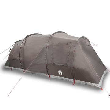  Family Tent Tunnel 6-Person Brown Waterproof