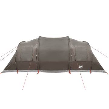  Family Tent Tunnel 6-Person Brown Waterproof