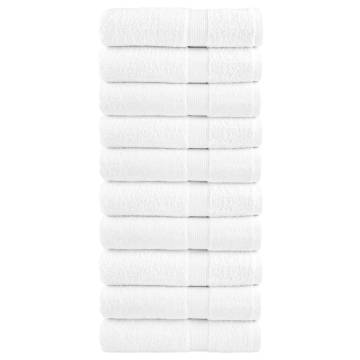  Premium Shower Towels SOLUND 10pcs White 70x140cm 600gsm