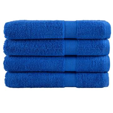  Premium Towels SOLUND 4pcs Blue 100x200cm 600gsm