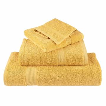  Premium Bath Towels SOLUND 4pcs Gold 100x150cm 600gsm