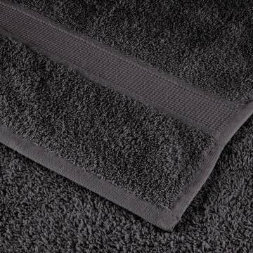  Premium Sauna Towels SOLUND 10pcs Anthracite 80x200cm 600gsm