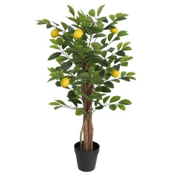  Artificial Lemon Tree with 3 Trunks Green 85 cm PP