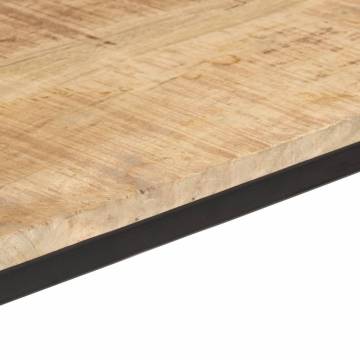  Dining Table 110x55x75 cm Solid Rough Wood Mango