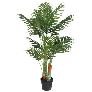  Artificial Palm Tree with 3 Trunks Green 120 cm PP