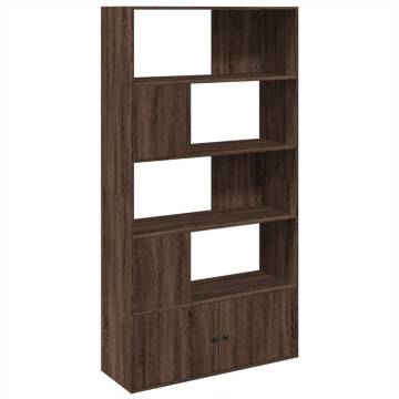  Bookcase Brown Oak 100x36x189 cm Engineered Wood